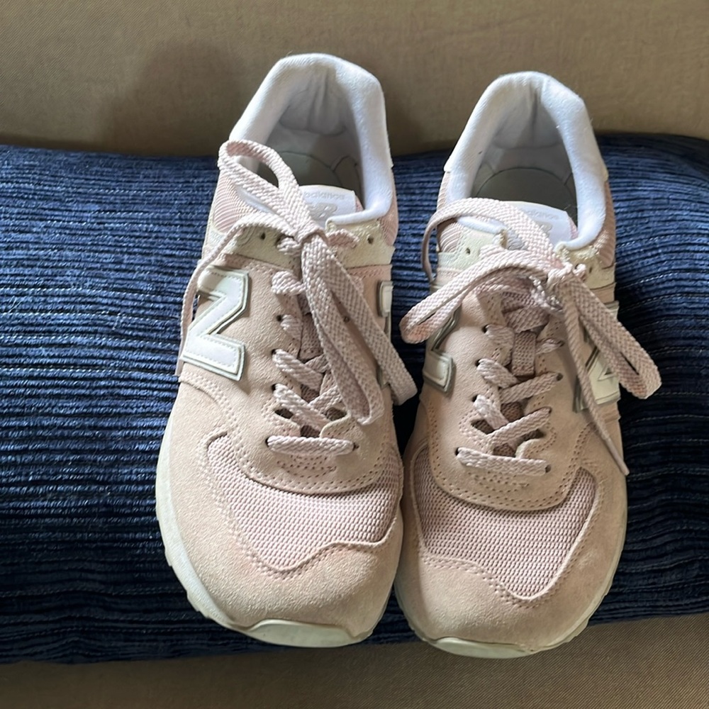New Balance blush sneakers